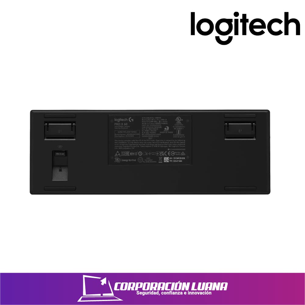 Imagen de TECLADO MECANICO LOGITECH PRO X 60 ( 920-011902 ) NEGRO | SWITCH TACTIL | LED RGB