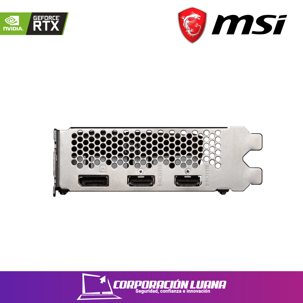 Imagen de TARJETA DE VIDEO MSI RTX 3050 VENTUS 2X OC 6GB GDDR6  912-V812-016 GEFORCE NVIDIA 96 BITS, 2 VENTILADORES