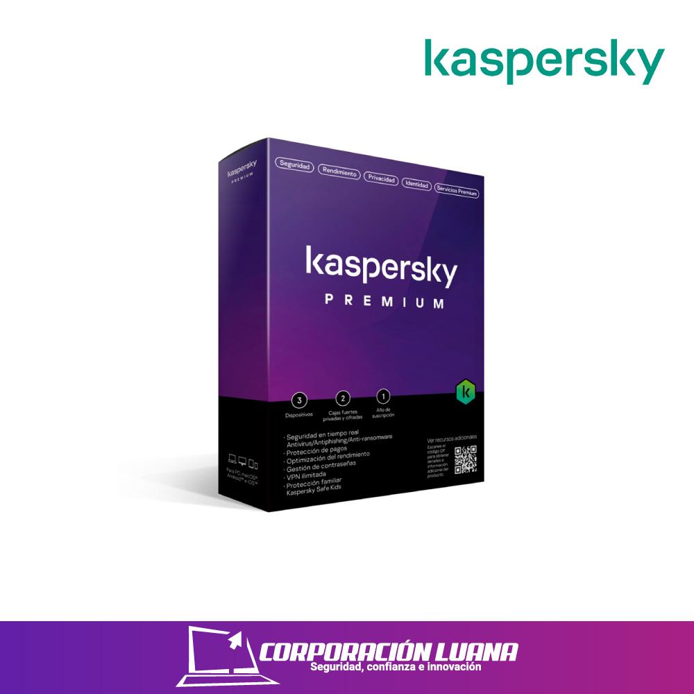 KASPERSKY PREMIUM EDITION PARA  3 DISPOSITIVOS KL1047D5CFS  LICENCIA DE 1 AÑO