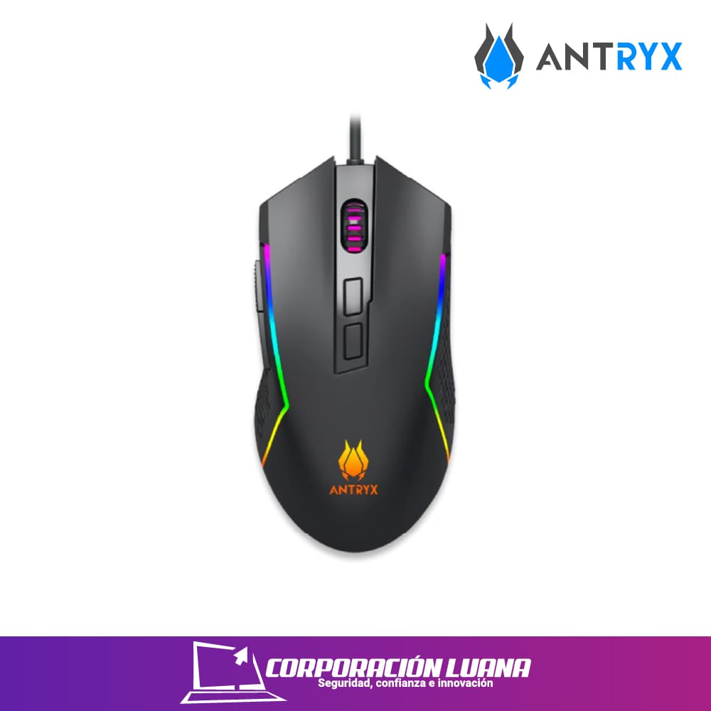 Imagen de COMBO ANTRYX GC-5600 NEGRO ( AGC-5600KRE-XX ) TECLADO+MOUSE | MECANICO | SWITCH RED | RGB