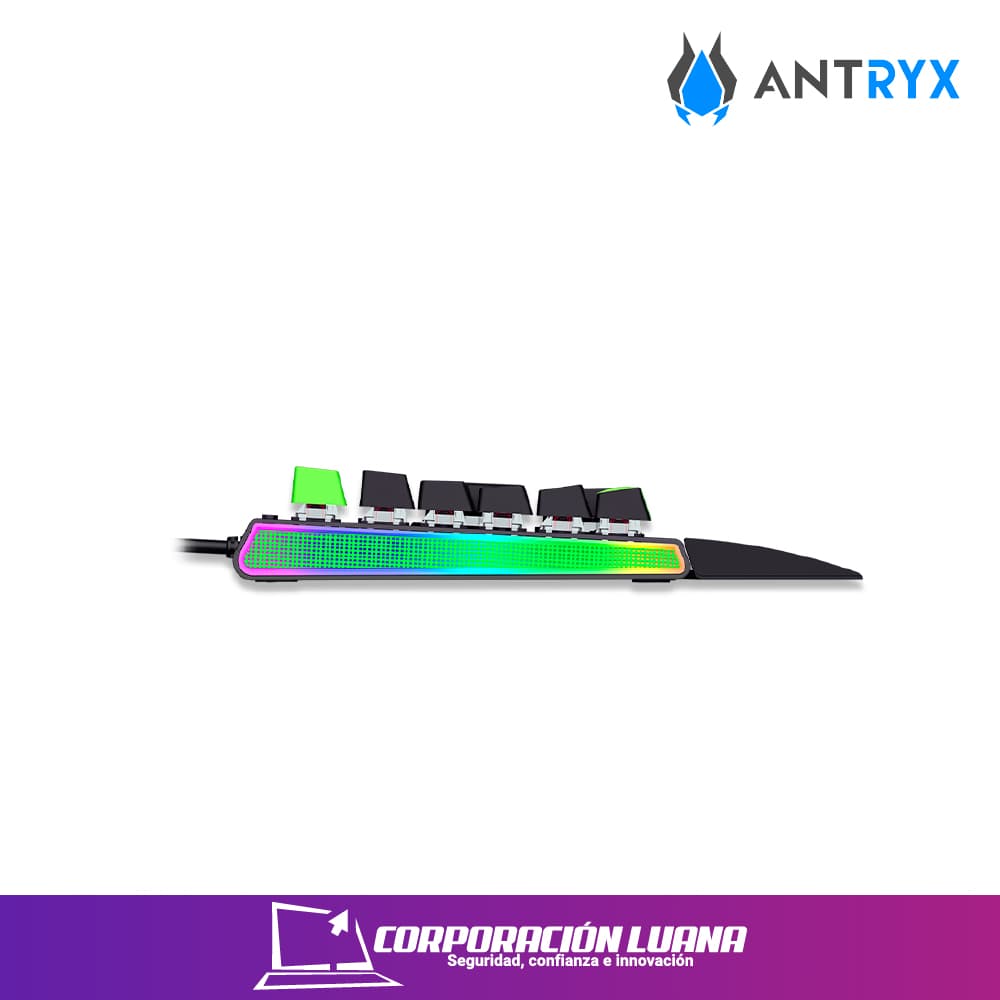 Imagen de TECLADO MECANICO ANTRYX MK ZIGRA NEGRO & GRIS ( AMK-900KBL-SP ) SWITCH BLUE | RGB