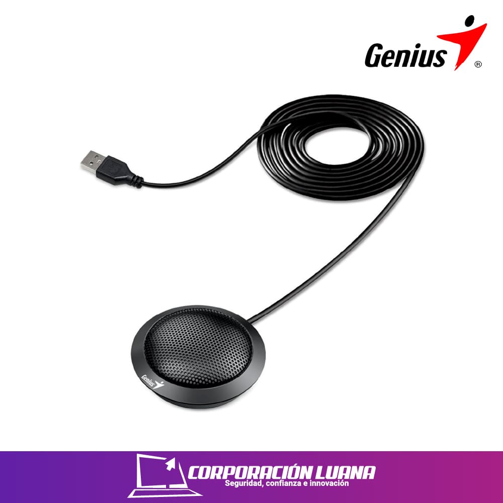 Imagen de MICROFONO GENIUS MIC-100U ( 31700001400 ) P/VIDEO COFERENCIA NEGRO