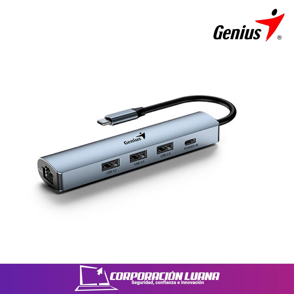 HUB USB GENIUS UH-545 ( 3124004400 ) USB-C | ETHERNET GIGABIT | USB-A
