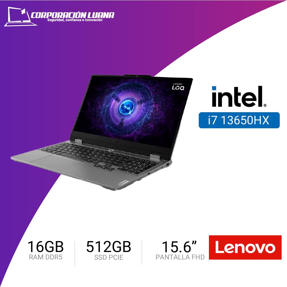LAPTOP LENOVO LOQ INTEL CORE I7 13650HX ( 15IRX9 ) RAM 16GB DDR5 | SSD 512GB | RTX 4050 6GB DDR6 | FHD 15.6" | FREE OS