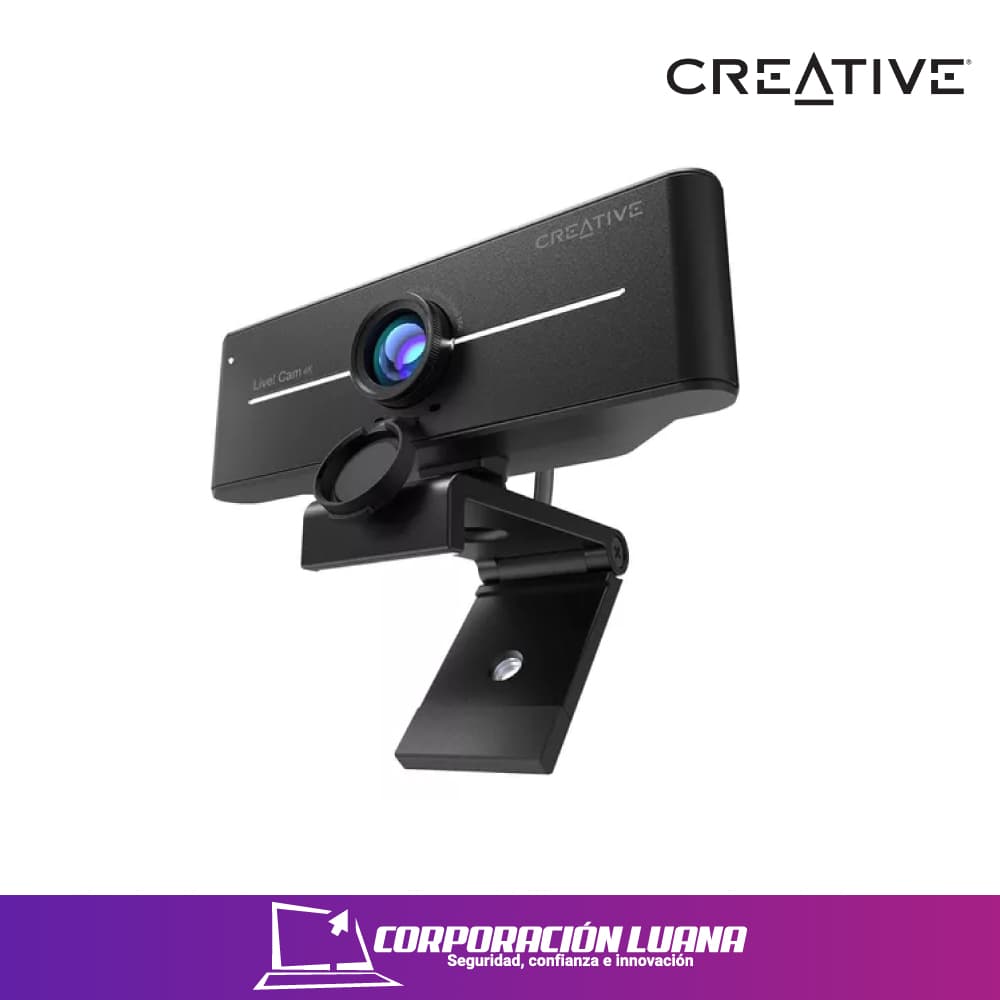Foto del producto CAMARA CREATIVE LIVE! CAM SYNC 4K UHD BLACK 1080P CONECTIVIDAD USB (PN:73VF092000000)
