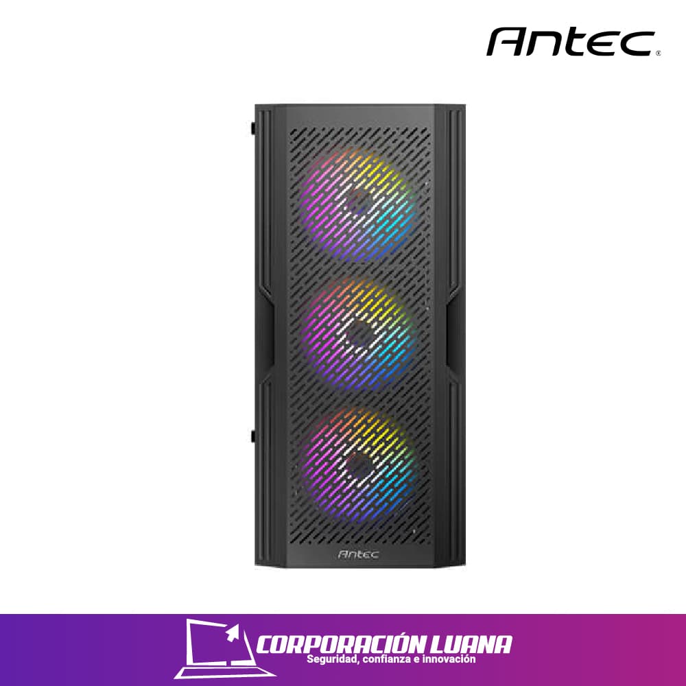 Foto del producto CASE ANTEC AX20 ELITE RGB ( 0-761345-10066-3 ) S/FUENTE | NEGRO | VIDRIO TEMPLADO USB 3.0/USB 2.0