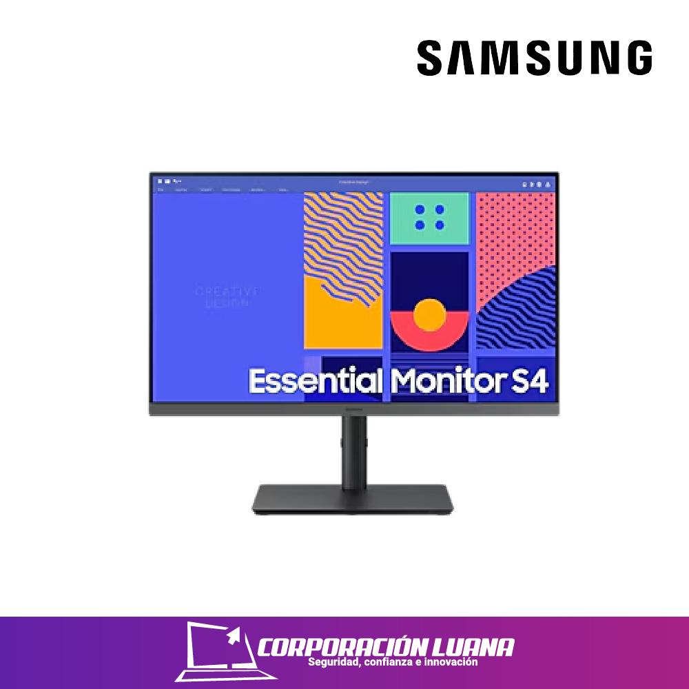 MONITOR SAMSUNG ESSENTIAL 24" S3 ( LS24C432GANXZA ) IPS | FHD - 100HZ | PIVOT | HDML