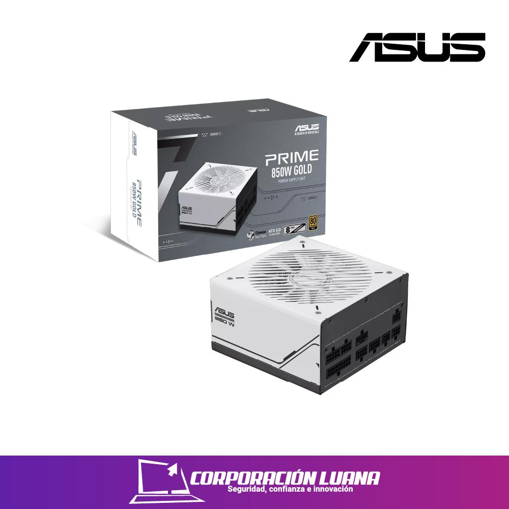 FUENTE DE PODER ASUS PRIME 850W ( AP-850G ) 80 PLUS GOLD | FULL MODULAR | BLANCA