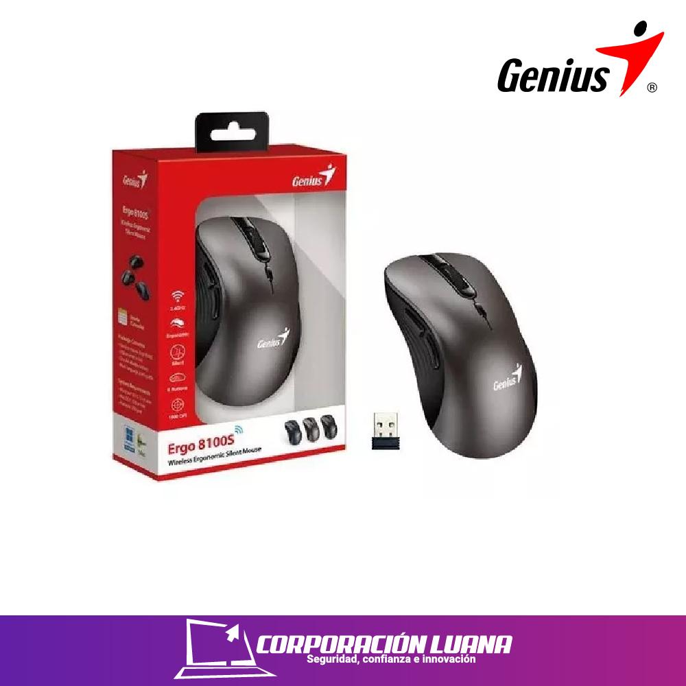 MOUSE INALAMBRICO GENIUS ERGO 8100S PRO AI ( 31030040404 ) WIRELESS | GRIS