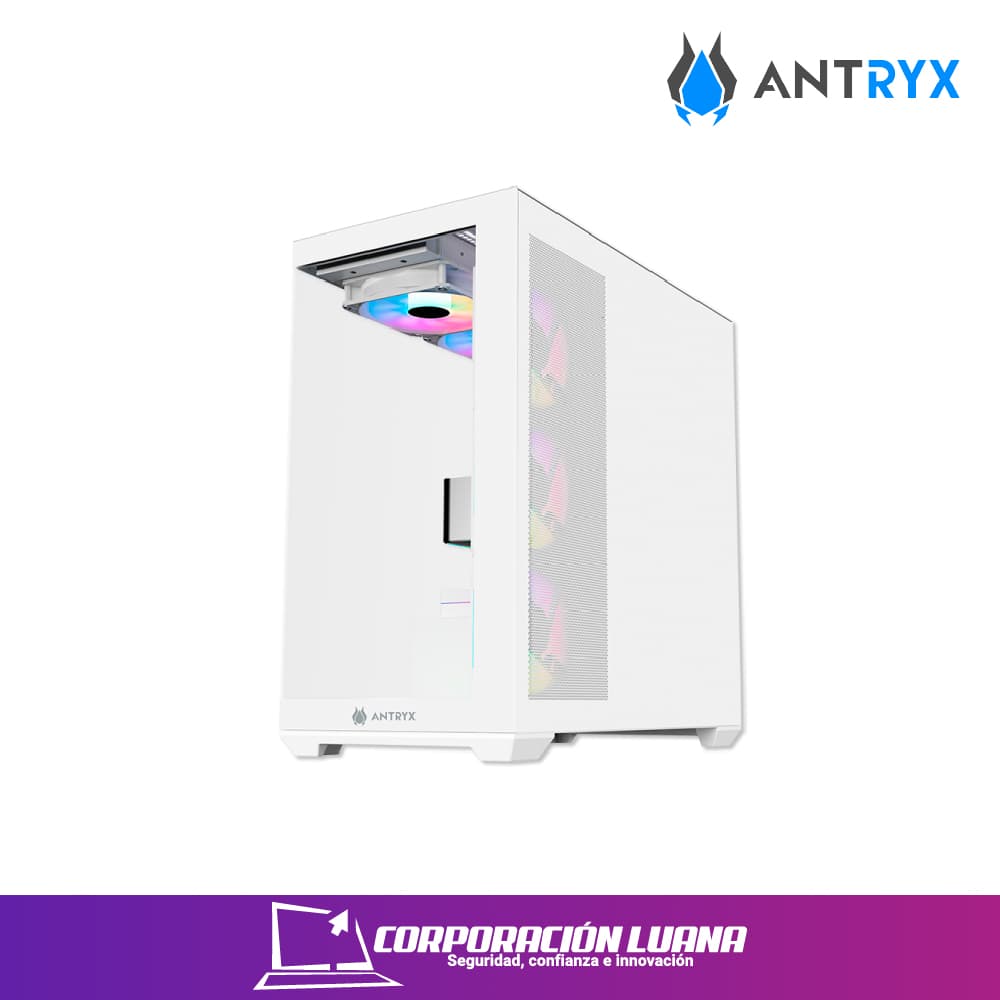Imagen de CASE ANTRYX FX 750 ( AC-FX750W ) S/FUENTE | BLANCO | FAN X4 ARGB | USB TIPO C