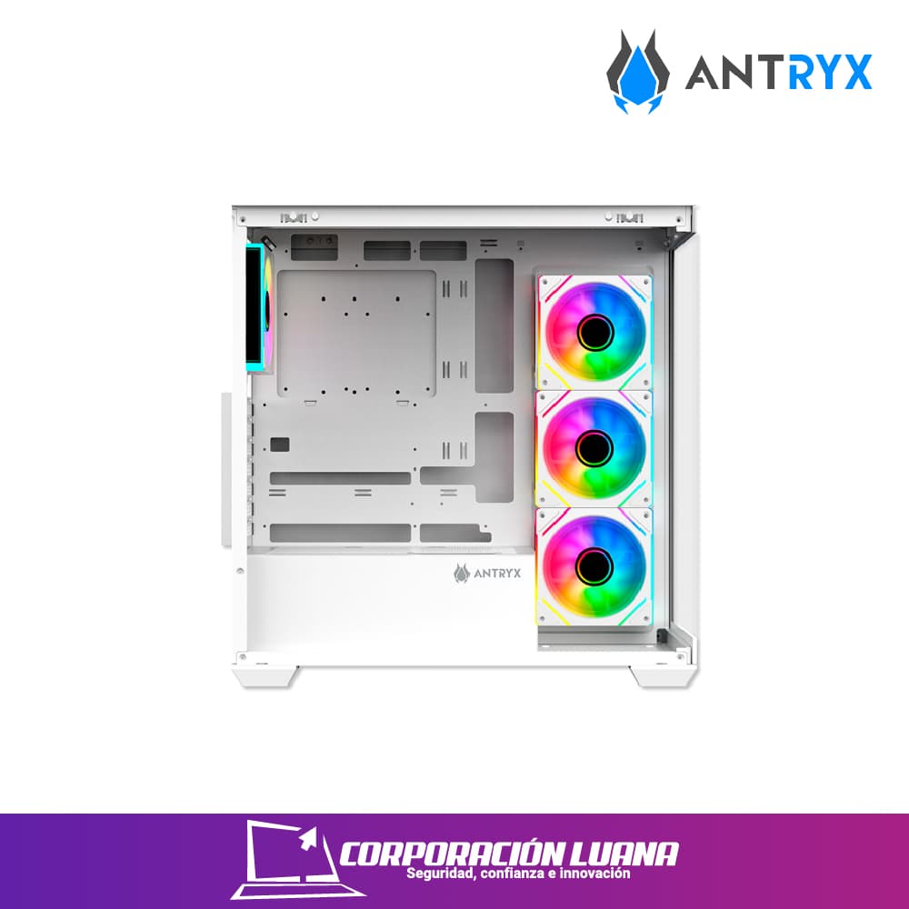 Imagen de CASE ANTRYX FX 750 ( AC-FX750W ) S/FUENTE | BLANCO | FAN X4 ARGB | USB TIPO C