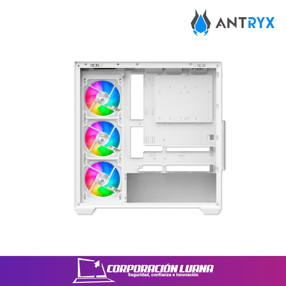 Imagen de CASE ANTRYX FX 750 ( AC-FX750W ) S/FUENTE | BLANCO | FAN X4 ARGB | USB TIPO C