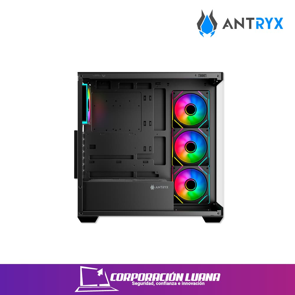 Imagen de CASE ANTRYX FX 750 ( AC-FX750K ) S/FUENTE | NEGRO | FAN X4 ARGB | TIPO C