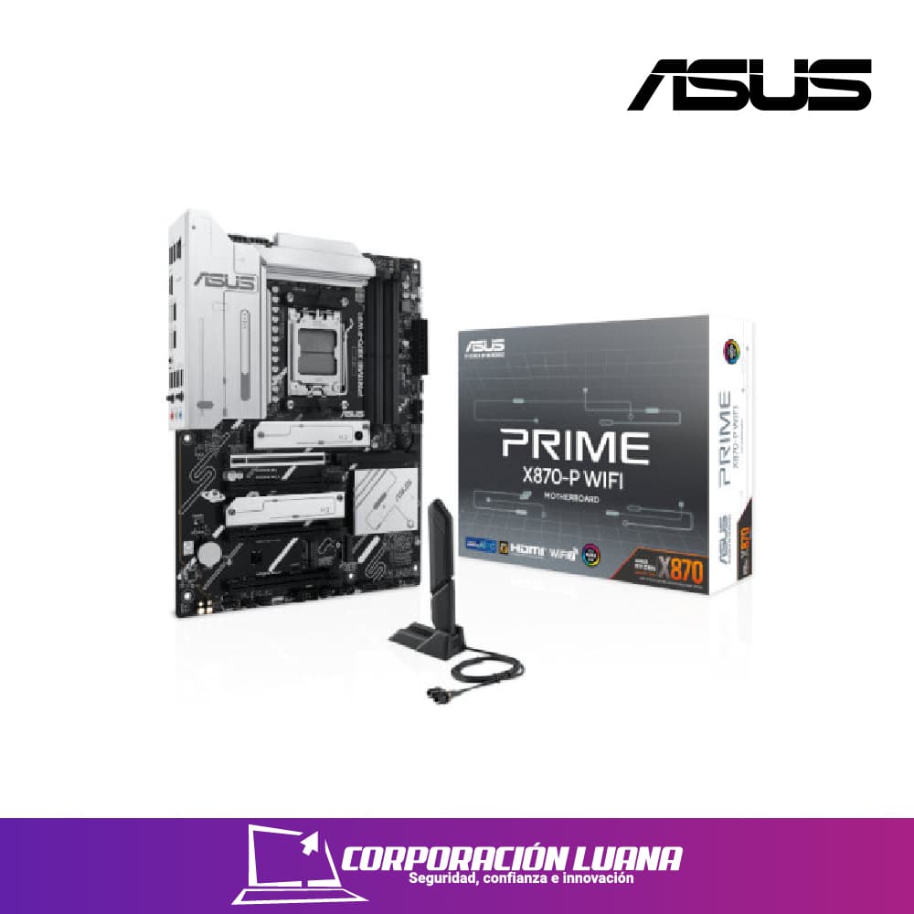 Imagen de MOTHERBOARD ASUS PRIME X870-P WIFI ( X870-P WIFI ) DDR5 | WIFI 7 | AM5