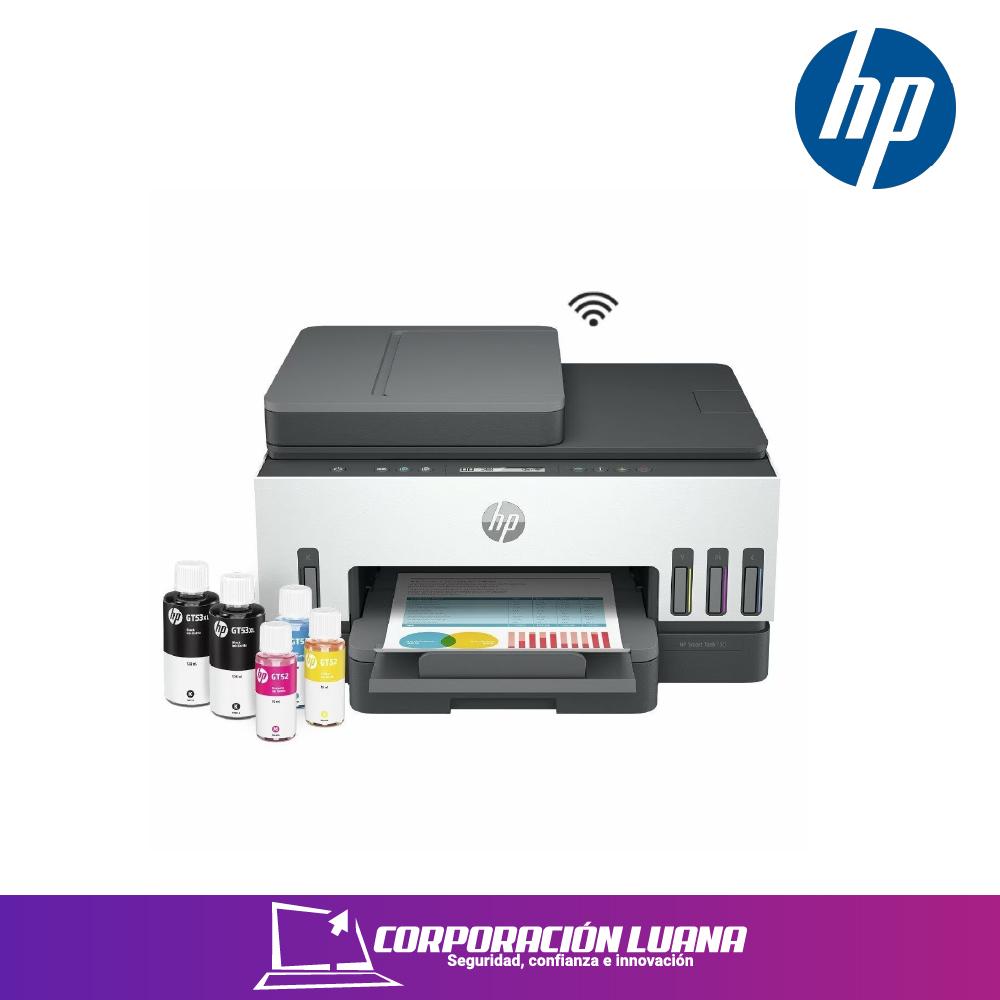 IMPRESORA MULTIFUNCIONAL HP SMART TANK 750 TINTA CONTINUA, COLOR, WI-FI, SMART APP, DÚPLEX, ADF ALIMENTADOR AUTOMÁTICO (6UU47A)