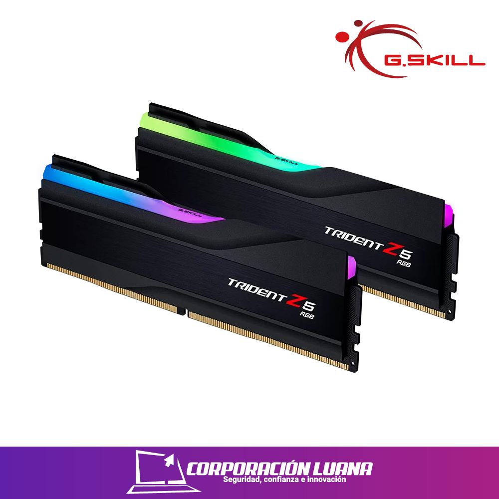 MEMORIA RAM GSKILL TRIDENT Z5 NEO 32GB (16X2 ) 6000 MHZ ( F5-6000J3636F16GX2-TZ5NR ) DDR5 | NEGRO LED RGB AMD EXPO