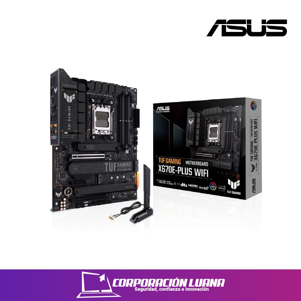 Imagen de MOTHERBOARD ASUS TUF GAMING X870-PLUS WIFI ( 90MB1IU0-M0EAY0 ) DDR5 | WIFI 7 | AM5
