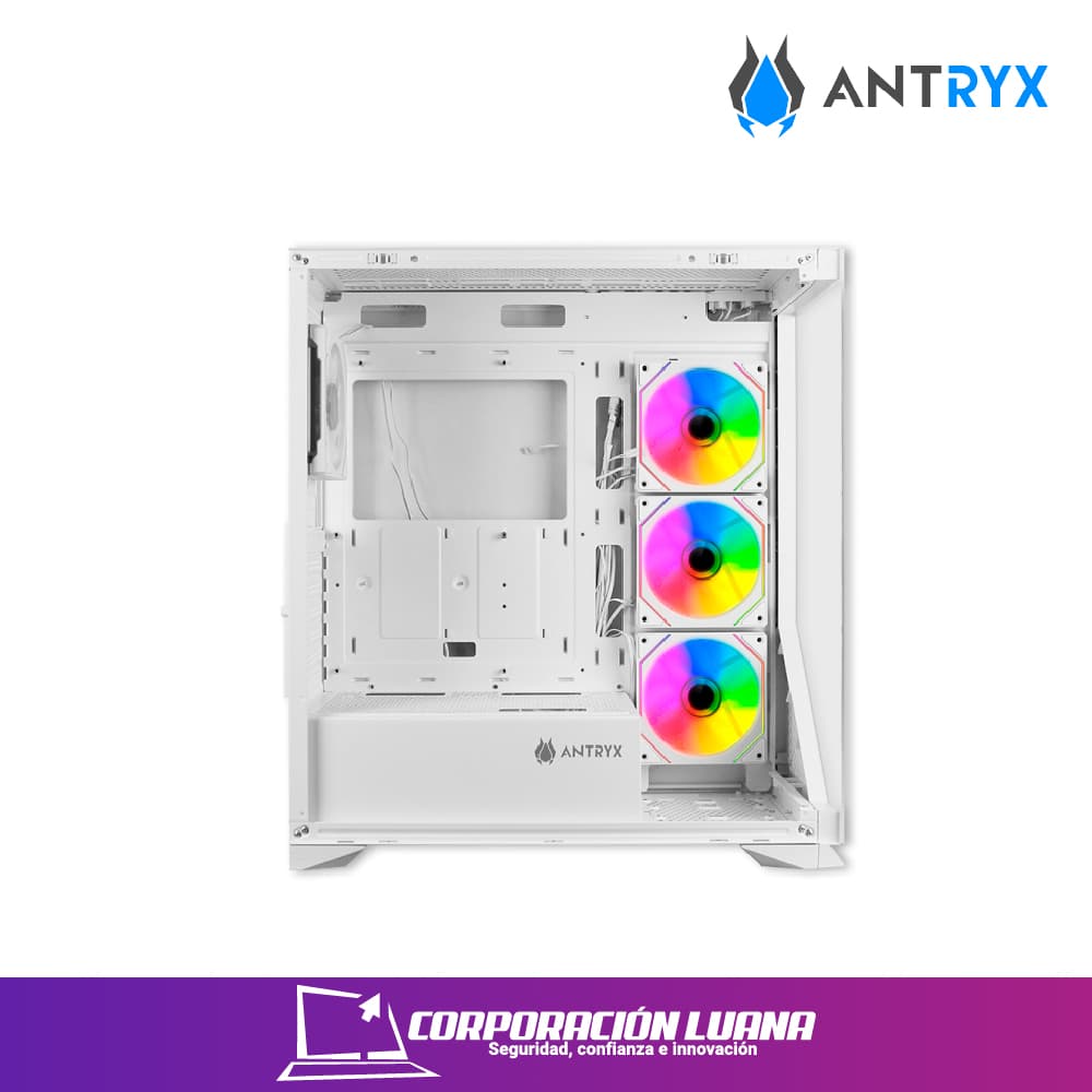 Imagen de CASE ANTRYX FX 650 ( AC-FX650W ) S/FUENTE | BLANCO | X4 FAN | ARGB