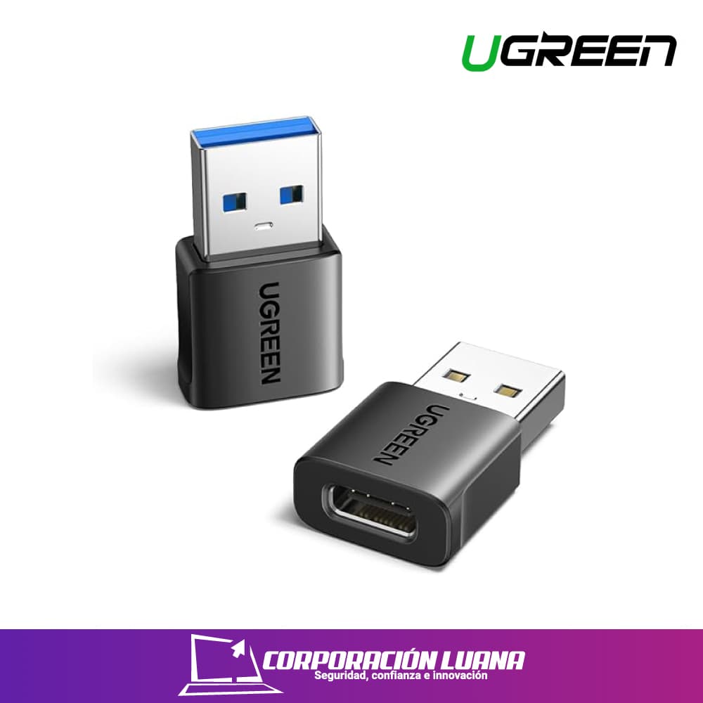 Imagen de UGREEN ( 45275 ) USB-A MALE TO USB-C FEMALE ADAPTER SET 2-PACK