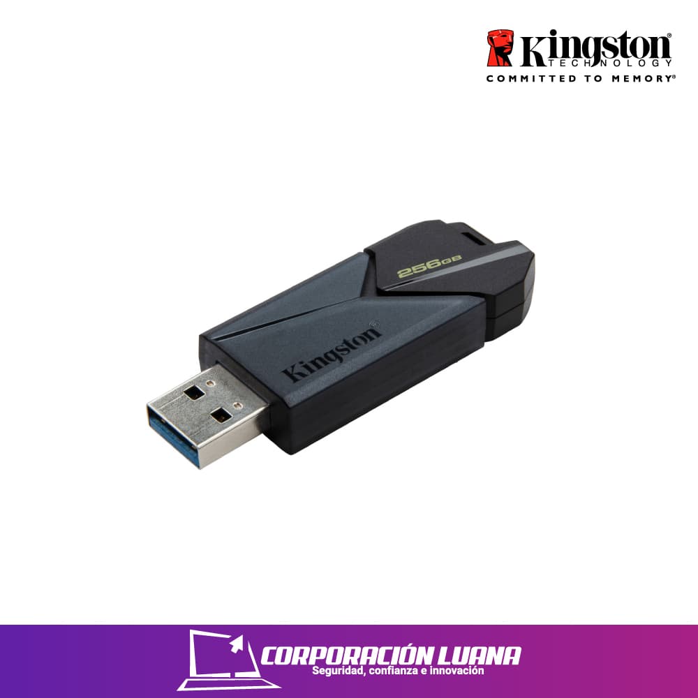 Foto del producto MEMORIA USB KINGSTON DATATRAVELER EXODIA ONYX 256GB ( DTXON/256GB ) NEGRO MATA | USB 3.2 GEN 1