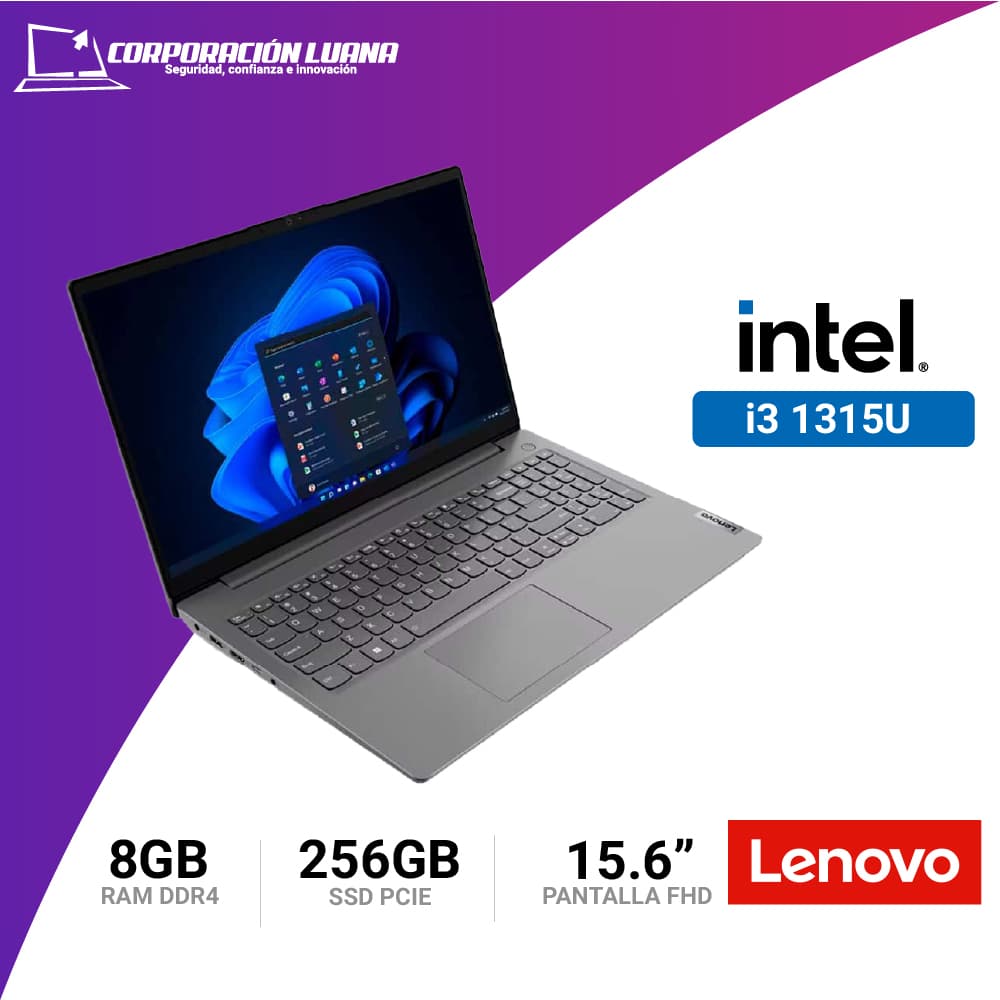 Imagen de LAPTOP LENOVO V15 G4 IRU INTEL CORE I3 1315U ( V15-G4-IRU ) RAM 8GB | SSD 256GB | INTEGRADO | 15.6" FHD | FREE OS | GRIS