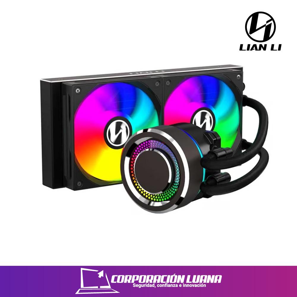 REFRIGERACION LIQUIDA LIAN LI GALAHAD 240 ( GALAHAD-240BK ) NEGRO | X2 FAN | INTEL - AMD | LED ARGB