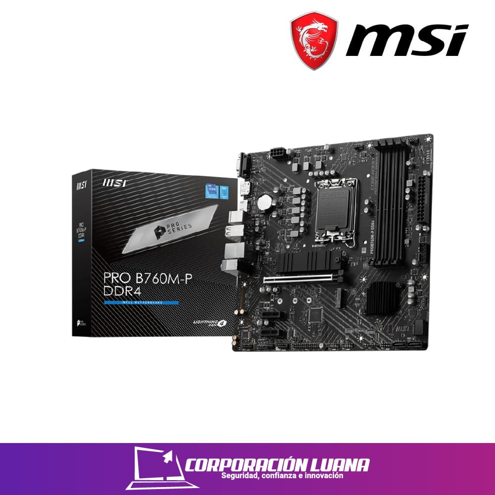 Foto del producto MOTHERBOARD MSI B760M-PRO ( MBMSB760M-PDDR5 ) DDR5 | LGA1700