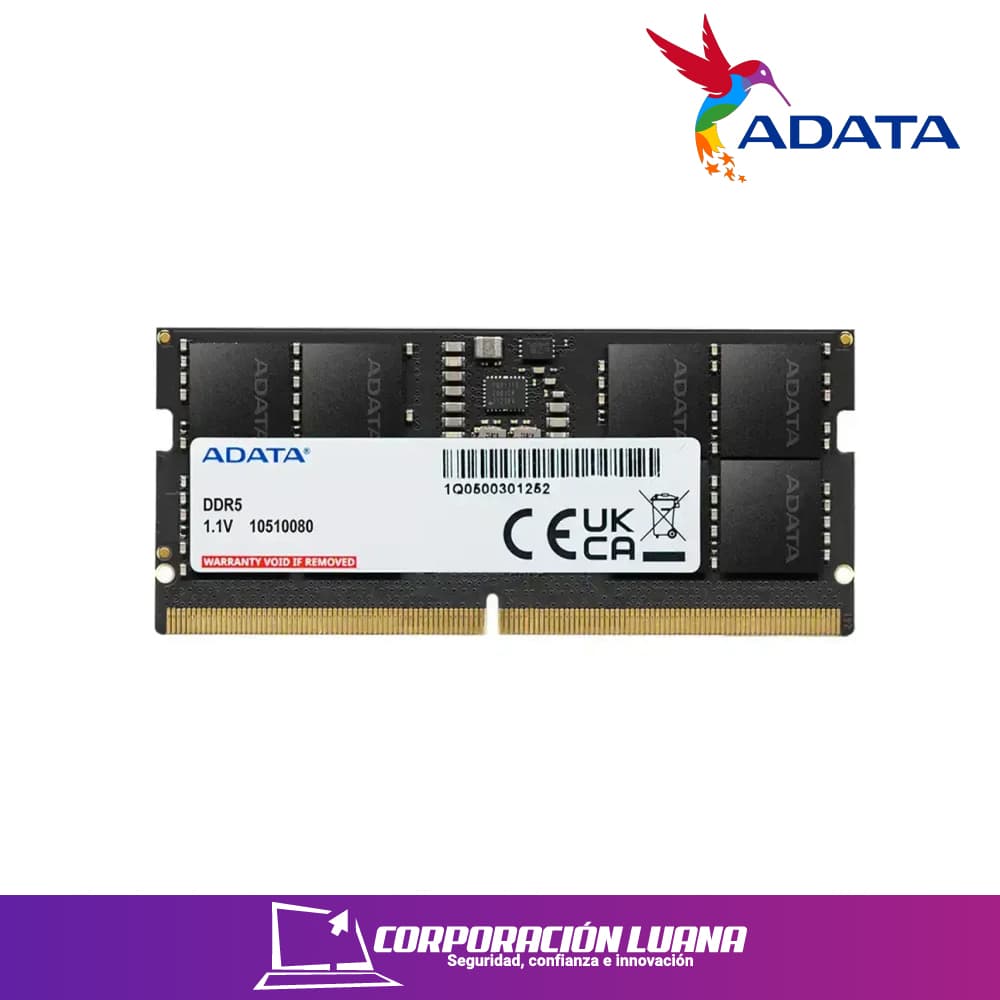 MEMORIA RAM ADATA SODIMM 32GB 5600 MHZ ( ADAD5S660032G-S ) DDR5 | P/LAPTOP