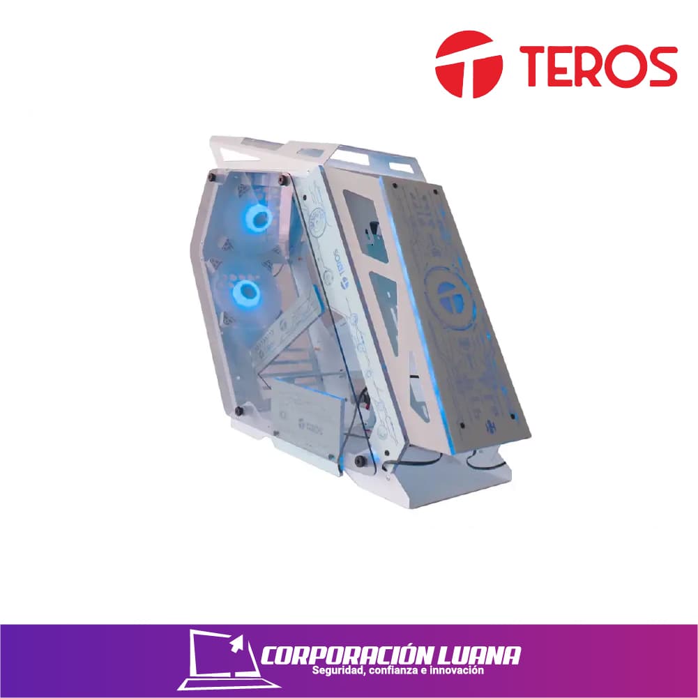 Imagen de CASE GAMER TEROS ( TE-1311G ) S/FUENTE | MID TOWER | USB 3.0 | X2 FANES | VIDRIO TEMPLADO | BLANCO