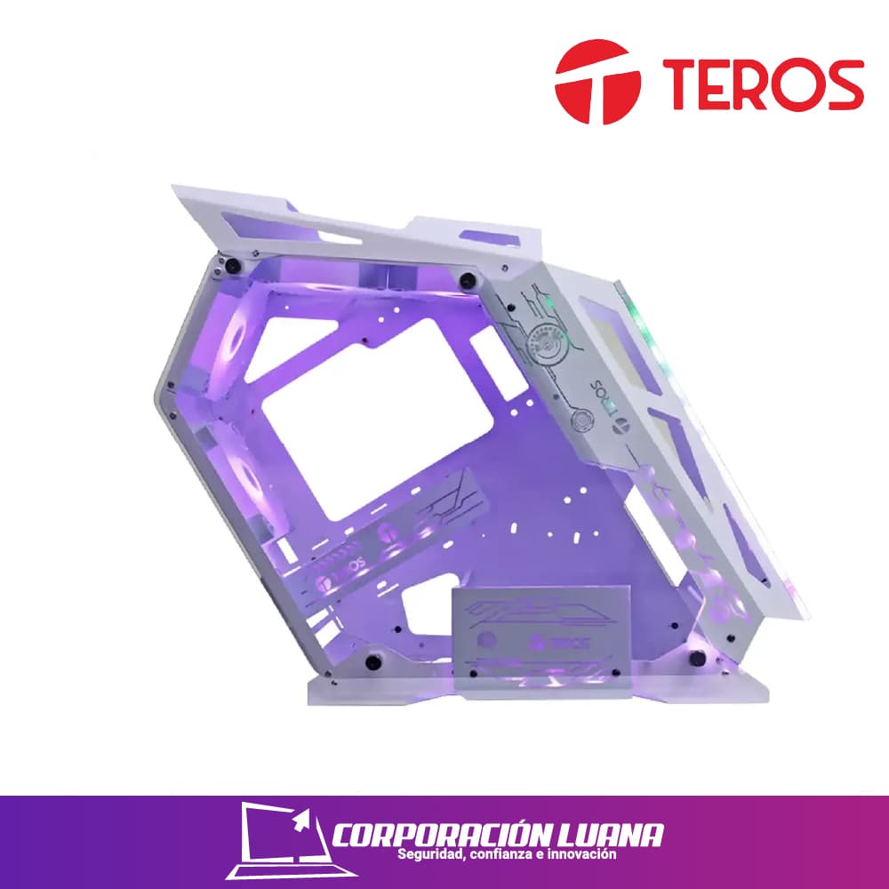 Imagen de CASE GAMER TEROS ( TE-1311G ) S/FUENTE | MID TOWER | USB 3.0 | X2 FANES | VIDRIO TEMPLADO | BLANCO