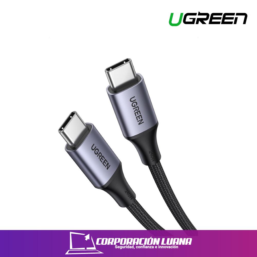UGREEN TYPE-C TO TYPE-C CABLE 240W ALUMINIUM BRAIDED 1M ( 15311 )