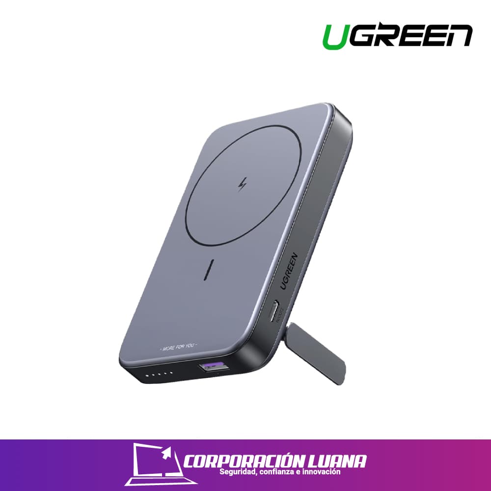 Imagen de UGREEN 10000MAH MINI MAGNETIC WIRELESS 20W POWER BANK (15086 )