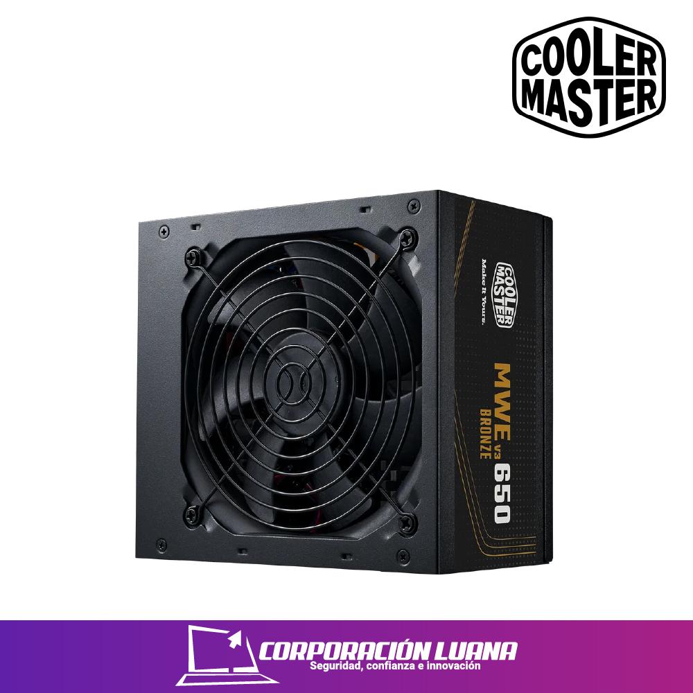 FUENTE DE PODER COOLER MASTER MWE V3 ( MPE-6501-ACAAW-3B ) 650W | 80 PLUS BRONZE