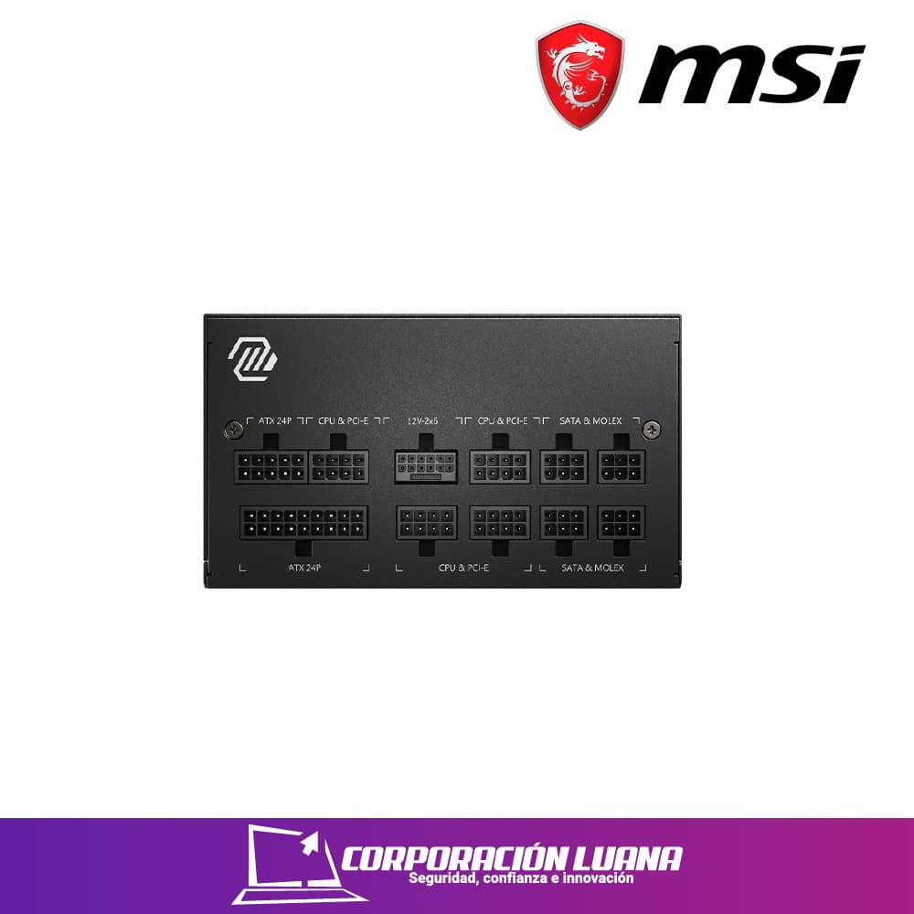 Imagen de FUENTE DE PODER MSI MAG A850GL 850W ( MAG A850GL PCIE5 ) 80 PLUS GOLD | MODULAR