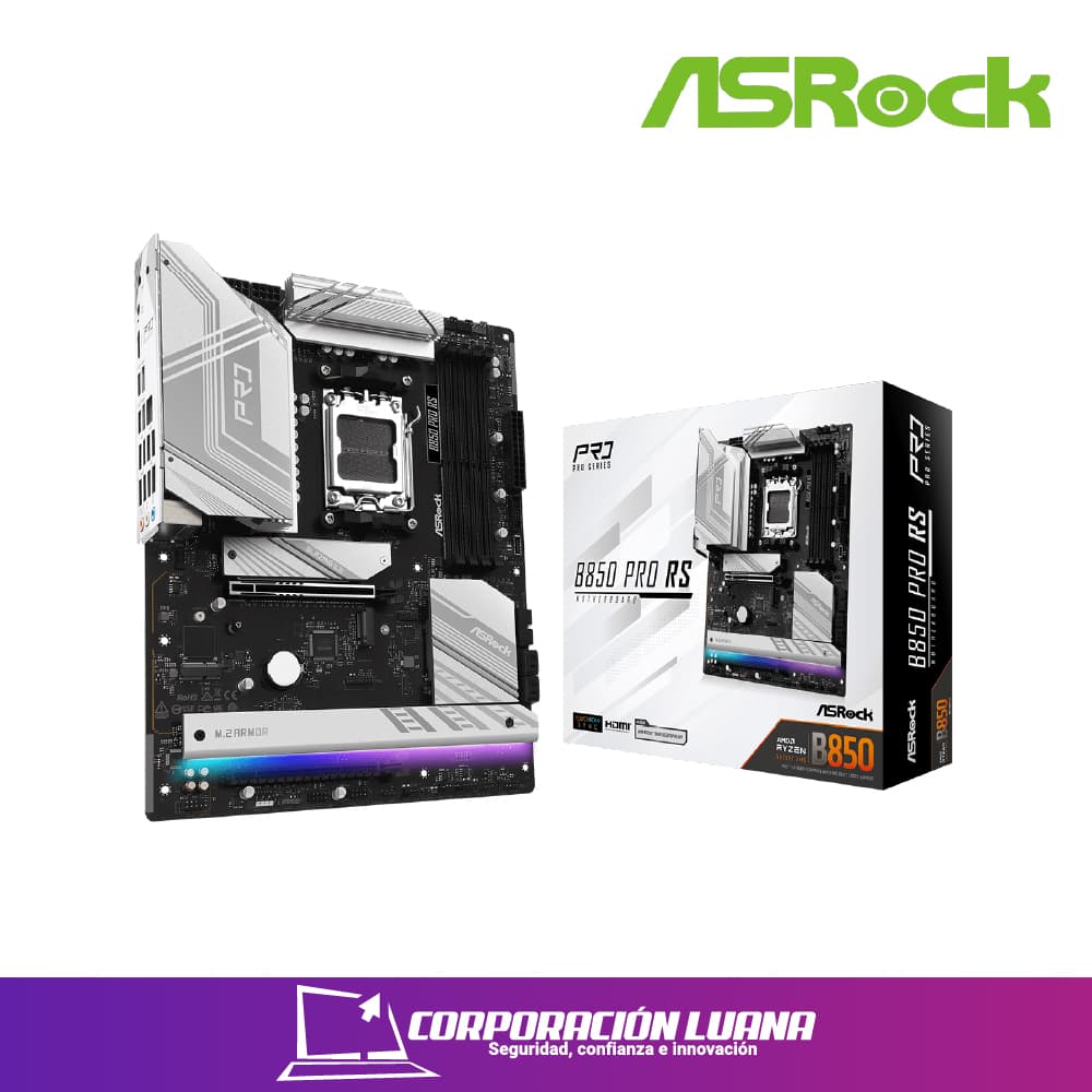 Imagen de MOTHERBOARD ASROCK B850 PRO RS ( MBARB850PRORS ) DDR5 | AM5