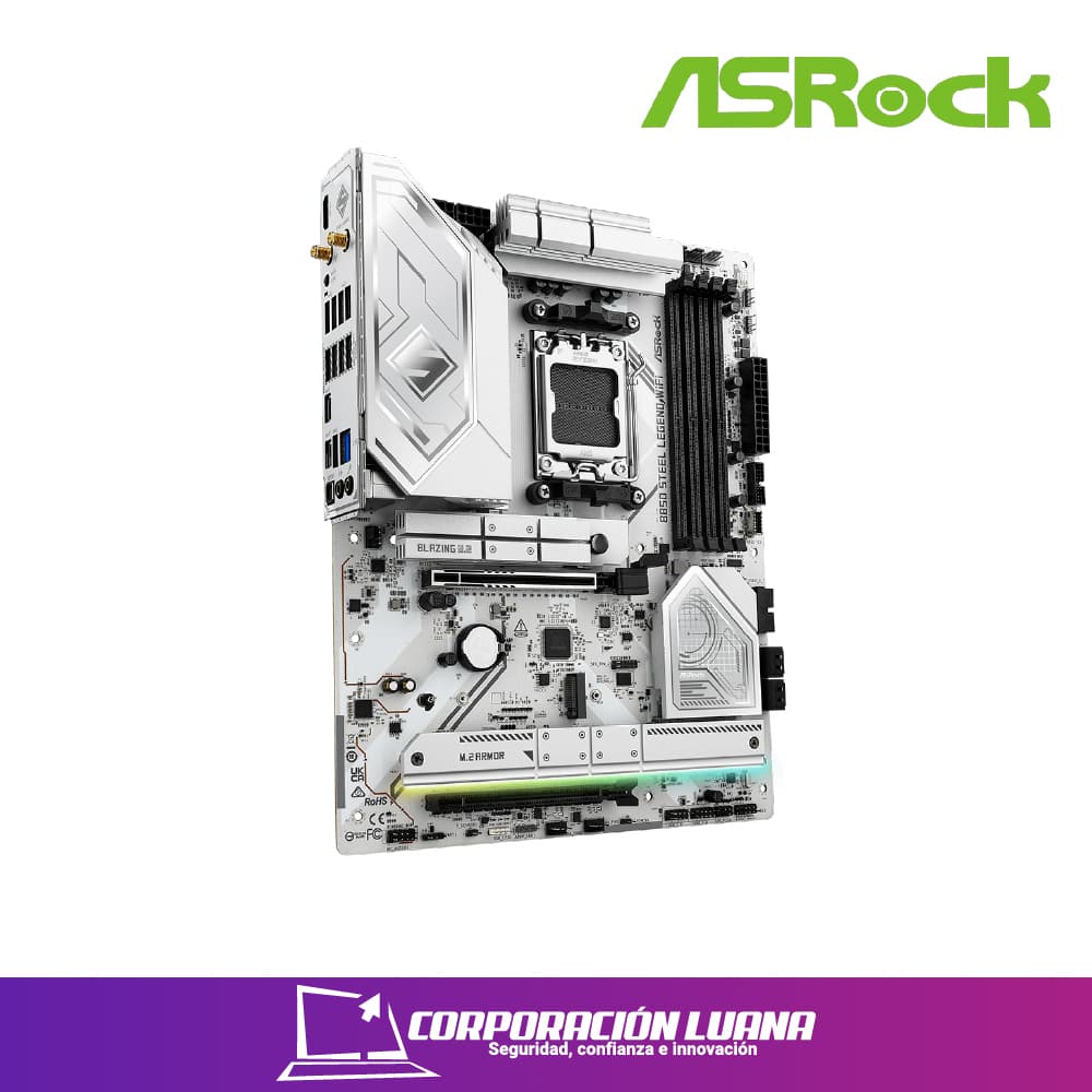 Imagen de MOTHERBOARD ASROCK B850 STEEL LEGEND WIFI ( MBARB850SLWF ) DDR5 | AM5