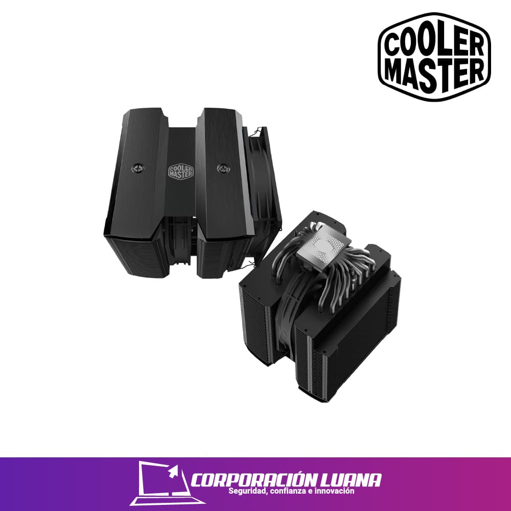 Imagen de COOLER PROCESADOR COOLER MASTER MASTERAIR MA824 STEALTH ( MAM-D8PN-318PK-R1 ) AMD/INTEL