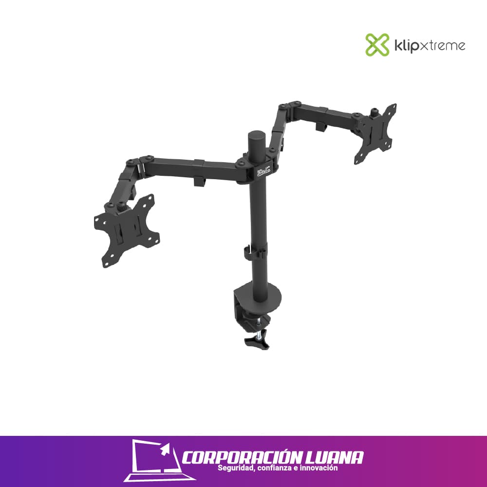 Imagen de RACK PARA MONITOR KLIP XTREME ( KPM-310 ) 13 A 32 PULGADAS | 2 MONITORES