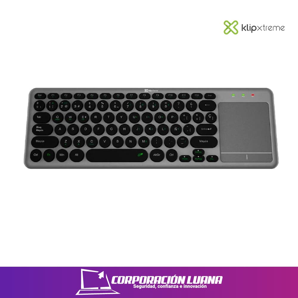 Imagen de TECLADO INALAMBRICO KLIP XTREME KEYGLINDER 8 ( KCK-550S ) WIRELESS - BT | TOUCH