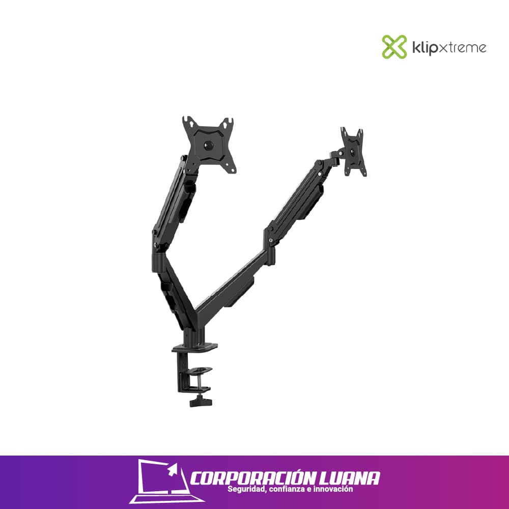 Imagen de RACK PARA MONITOR KLIP XTREME ( KMM-410 ) 13 A 32 PULGADAS | ACERO | 2 MONITORES