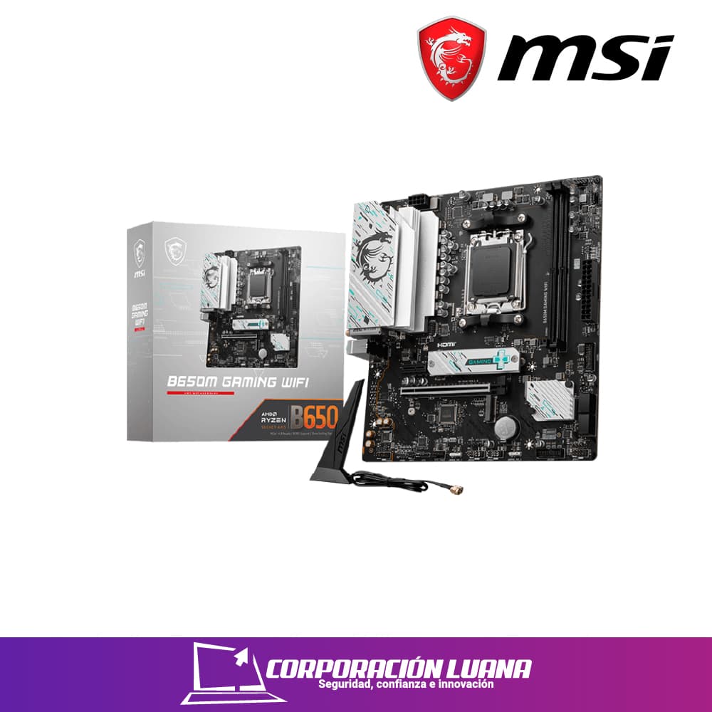 Imagen de MOTHERBOARD MSI B650M GAMING WIFI ( MBMSB650MGMGWF ) DDR5 | AM5