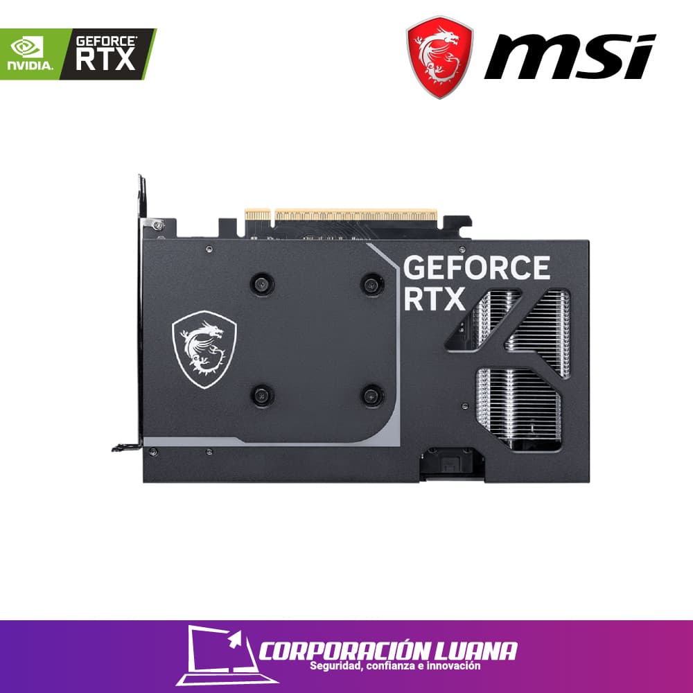 Imagen de TARJETA DE VIDEO MSI RTX 5060 VENTUS OC ( RTX-5060-8GDVENTUS-2OC ) 8GB GDDR7 | X2 FAN | X3 DP - HDMI