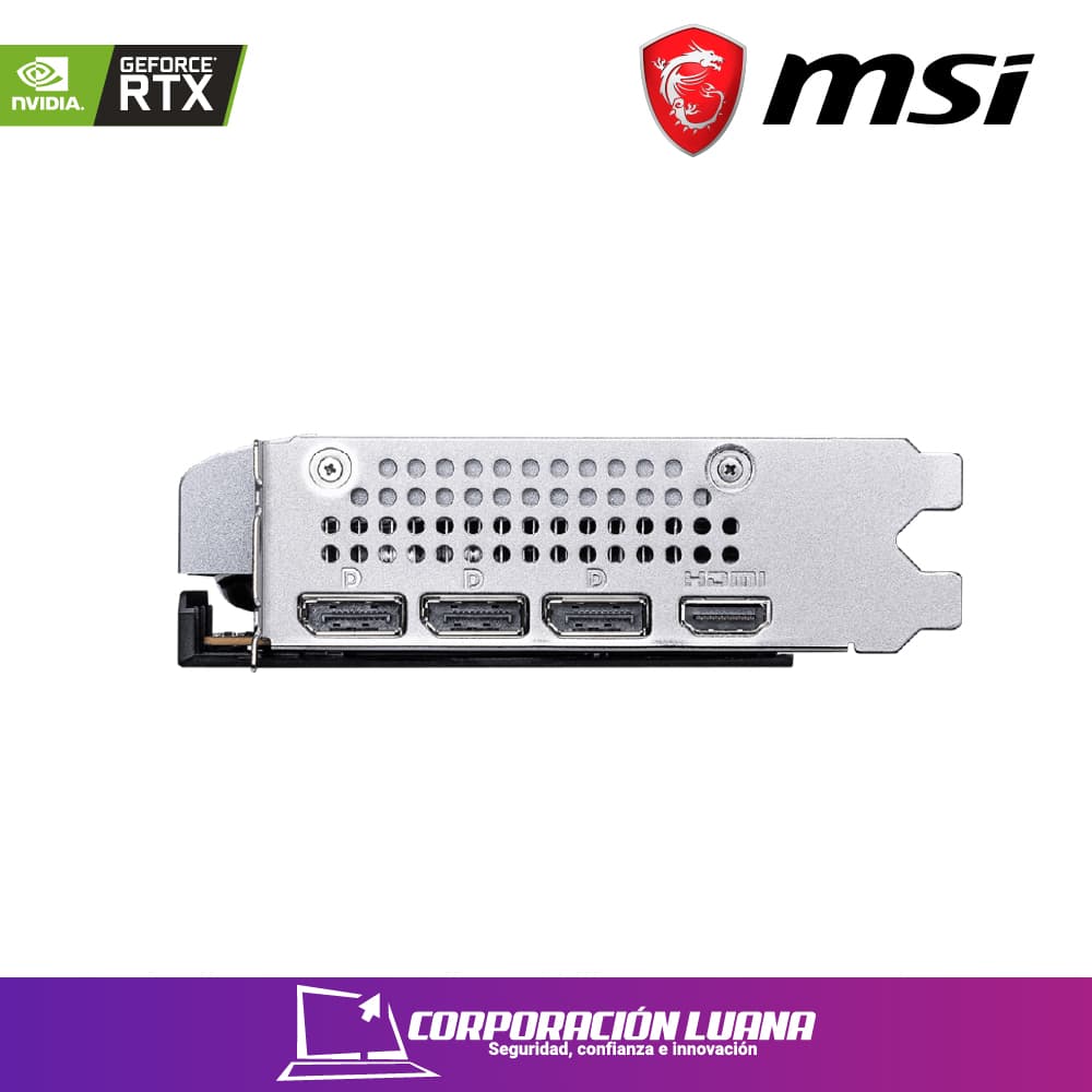 Imagen de TARJETA DE VIDEO MSI RTX 5060 VENTUS OC ( RTX-5060-8GDVENTUS-2OC ) 8GB GDDR7 | X2 FAN | X3 DP - HDMI