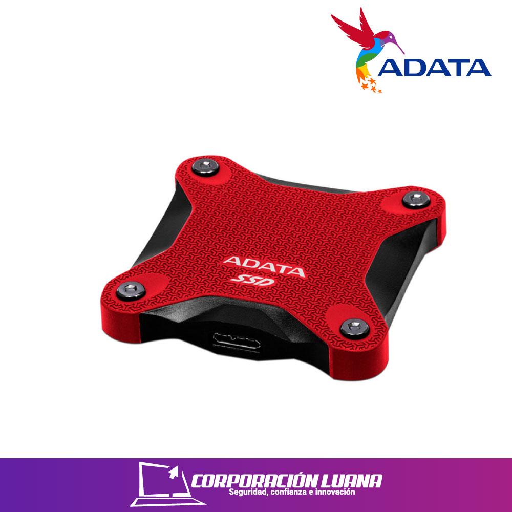 SSD EXTERNO ADATA SD620 512GB ( SD620-512GCRD ) 520MB/S LECTURA - 460MB/S ESCRITURA | ROJO | PC - PS - XBOX