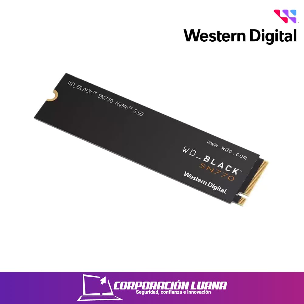 SSD WESTERN DIGITAL SN7100 1TB NVME BLACK ( WDS100T4X0E ) M.2 PCIE  | HASTA 7250MB/S DE LECTURA