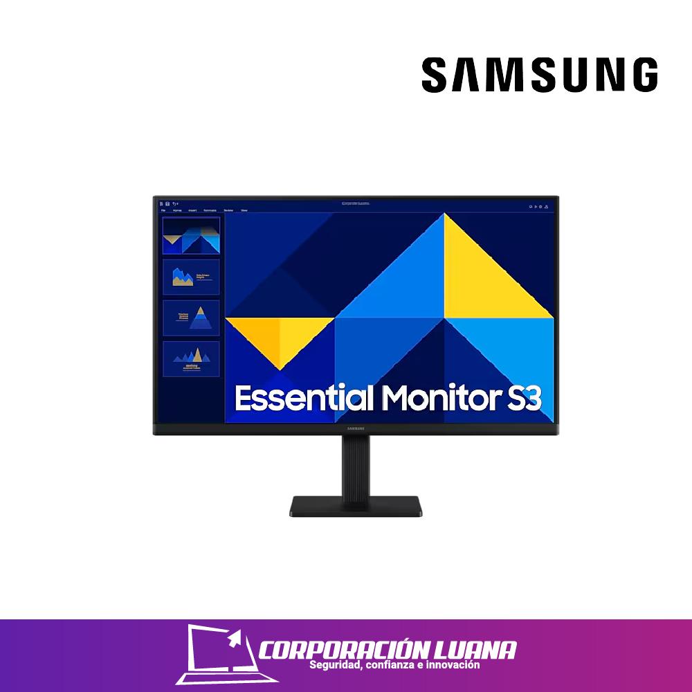 MONITOR SAMSUNG 24" ESSENTIAL S3 ( 24D300GA ) IPS | FHD - 100HZ | HDMI - VGA