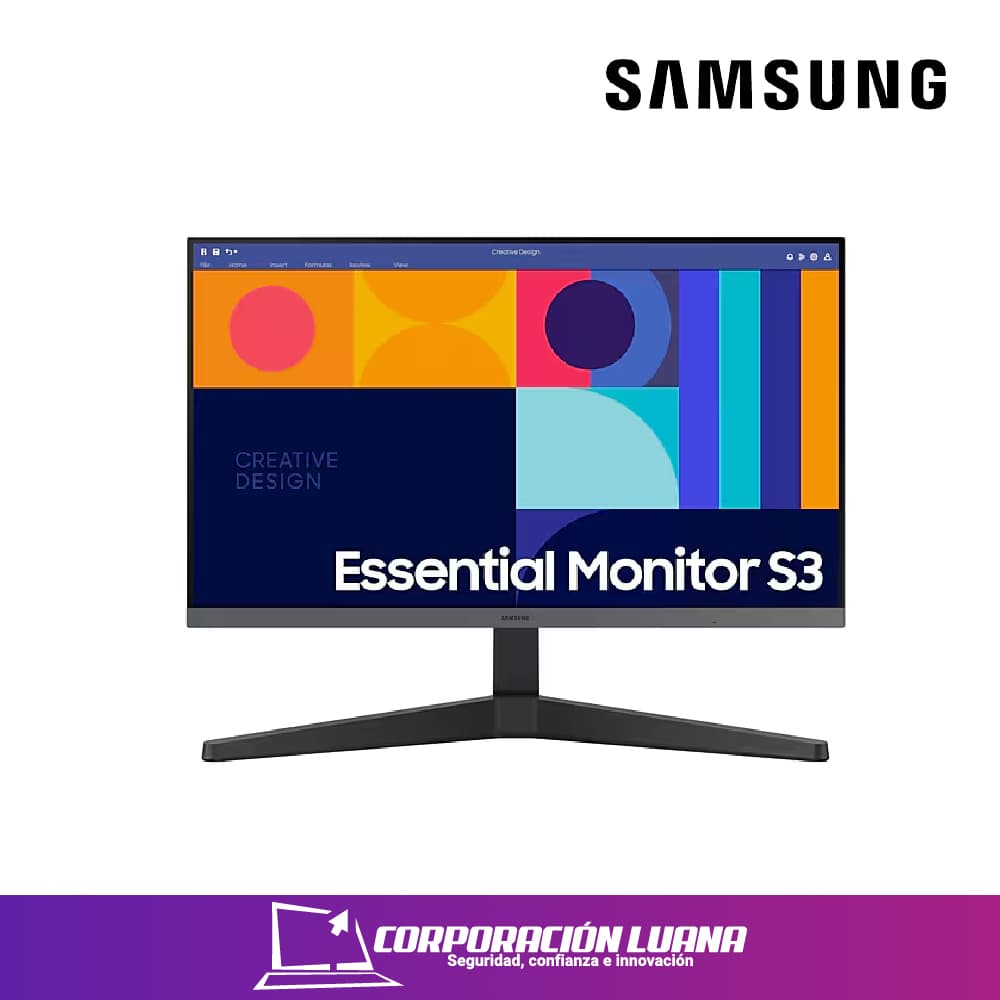 Foto del producto MONITOR SAMSUNG 24" ESSENTIAL S3 ( 24D300GA ) IPS | FHD - 100HZ | HDMI - VGA