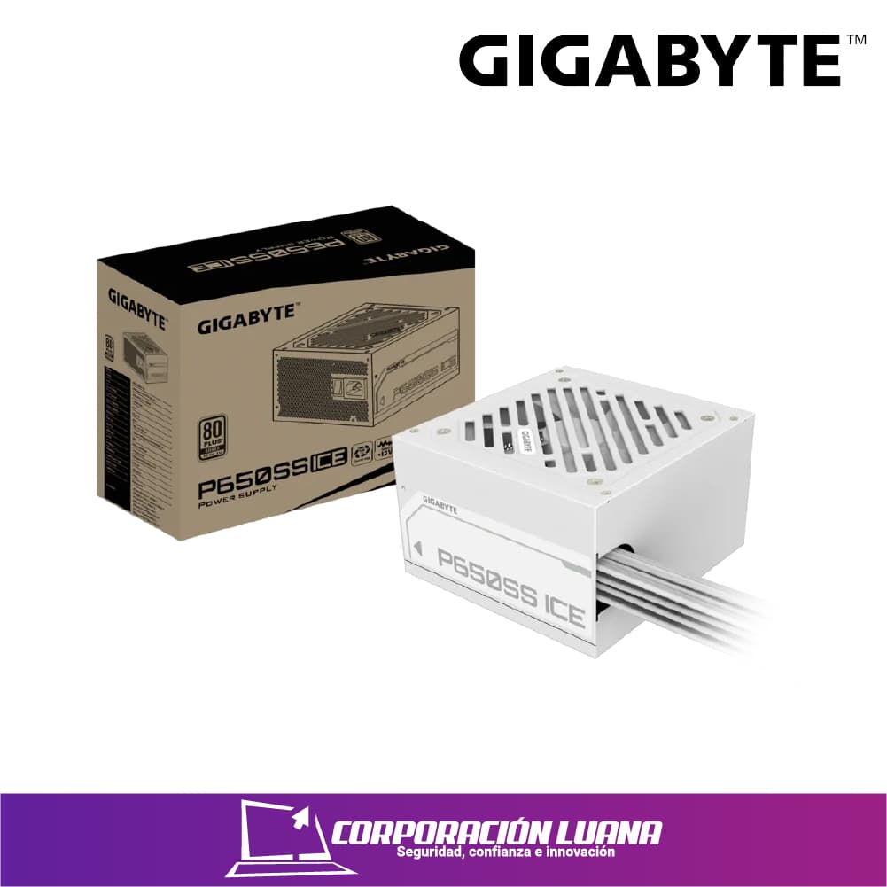 Foto del producto FUENTE DE PODER GIGABYTE P650SS ICE 650W ( GP-P650SS ICE ) 80 PLUS SILVER | BLANCA