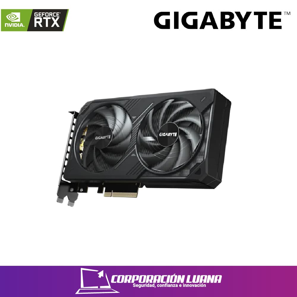 Imagen de TARJETA DE VIDEO GIGABYTE RTX 5060 TI WINDFORCE ( GV-N506TWF2OC-8GD ) 8GB GDDR7 | X2 FAN | 128 BIT | 3 DP - HDMI