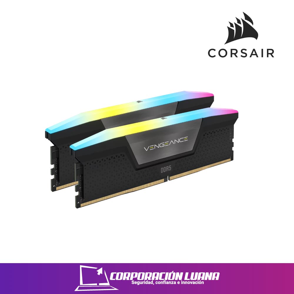Foto del producto MEMORIA RAM CORSAIR VENGEANCE 32GB (2X16) 5600MHZ ( CMK32GX5M2B5600C40 ) DDR5 | NEGRO